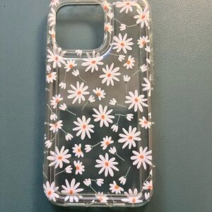 White Daisy iPhone Case Clear Floral Design